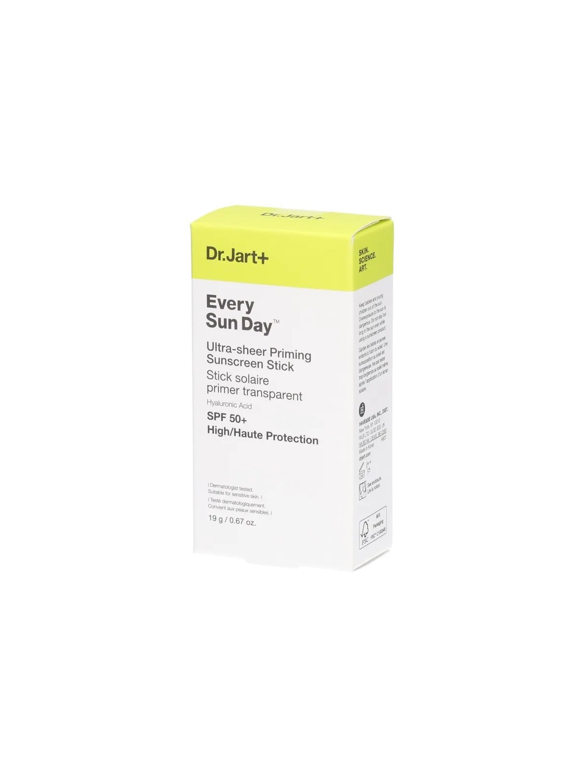 DR JART Every Sun Day Stick Solaire Ultra Fin Base SPF 50 19 g