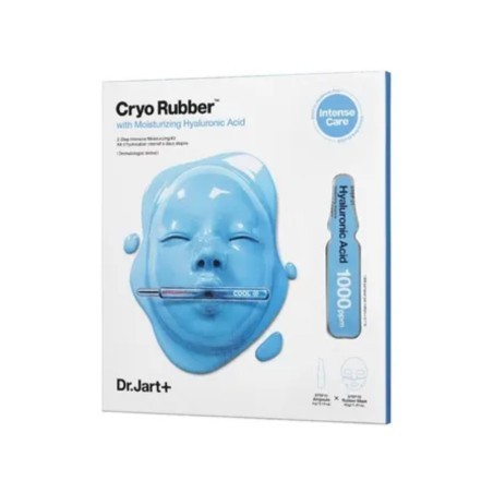DR JART Cryo Rubber Masque à l'Acide Hyaluronique Hydratant Visage Peaux Sèches 4 g + 40 g