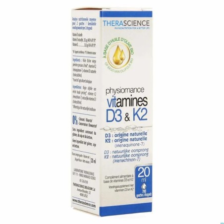 THERASCIENCE Physiomance Vitamins D3 & K2 PHY309 20 ml
