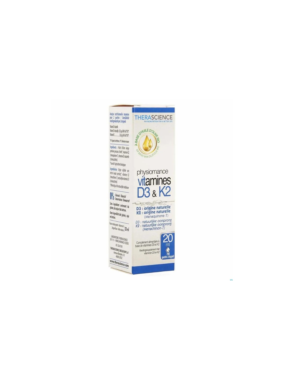 THERASCIENCE Physiomance Vitamins D3 & K2 PHY309 20 ml
