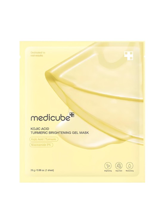 MEDICUBE Kojic Acide Turmeric Brightening Mask - Masque Hydrogel Éclat Anti-Taches