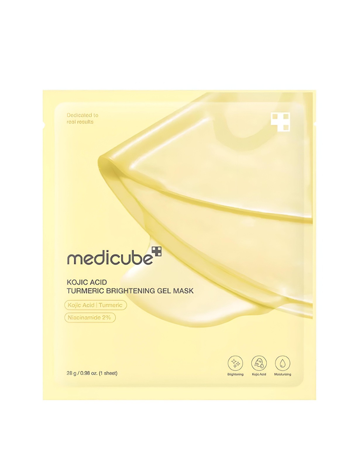 MEDICUBE Kojic Acide Turmeric Brightening Mask - Masque Hydrogel Éclat Anti-Taches