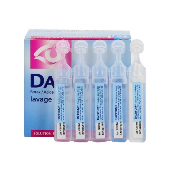 Dacryum solution pour lavage ophtalmique 30 récipients unidoses de...
