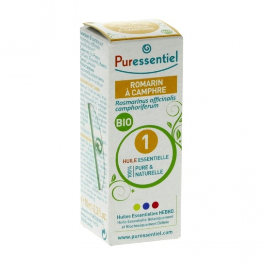 Puressentiel romarin à camphre bio 10ml | Nom de la Pharmacie en...
