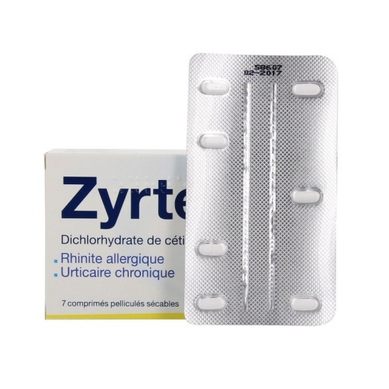 Zyrtecset 10mg 7 comprimés pelliculés sécables | Nom de la...
