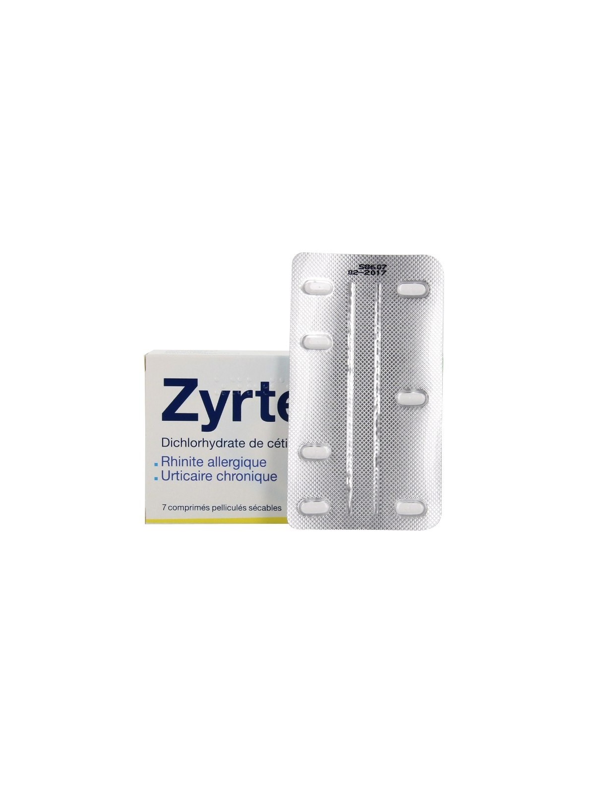 Zyrtecset 10mg 7 comprimés pelliculés sécables | Nom de la...