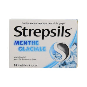 Strepsils Menthe Glaciale 24 pastilles à sucer