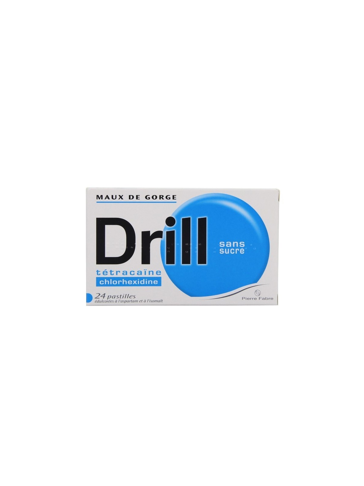 Drill Sans Sucre 24 Pastilles édulcorées à l'aspartam et à...