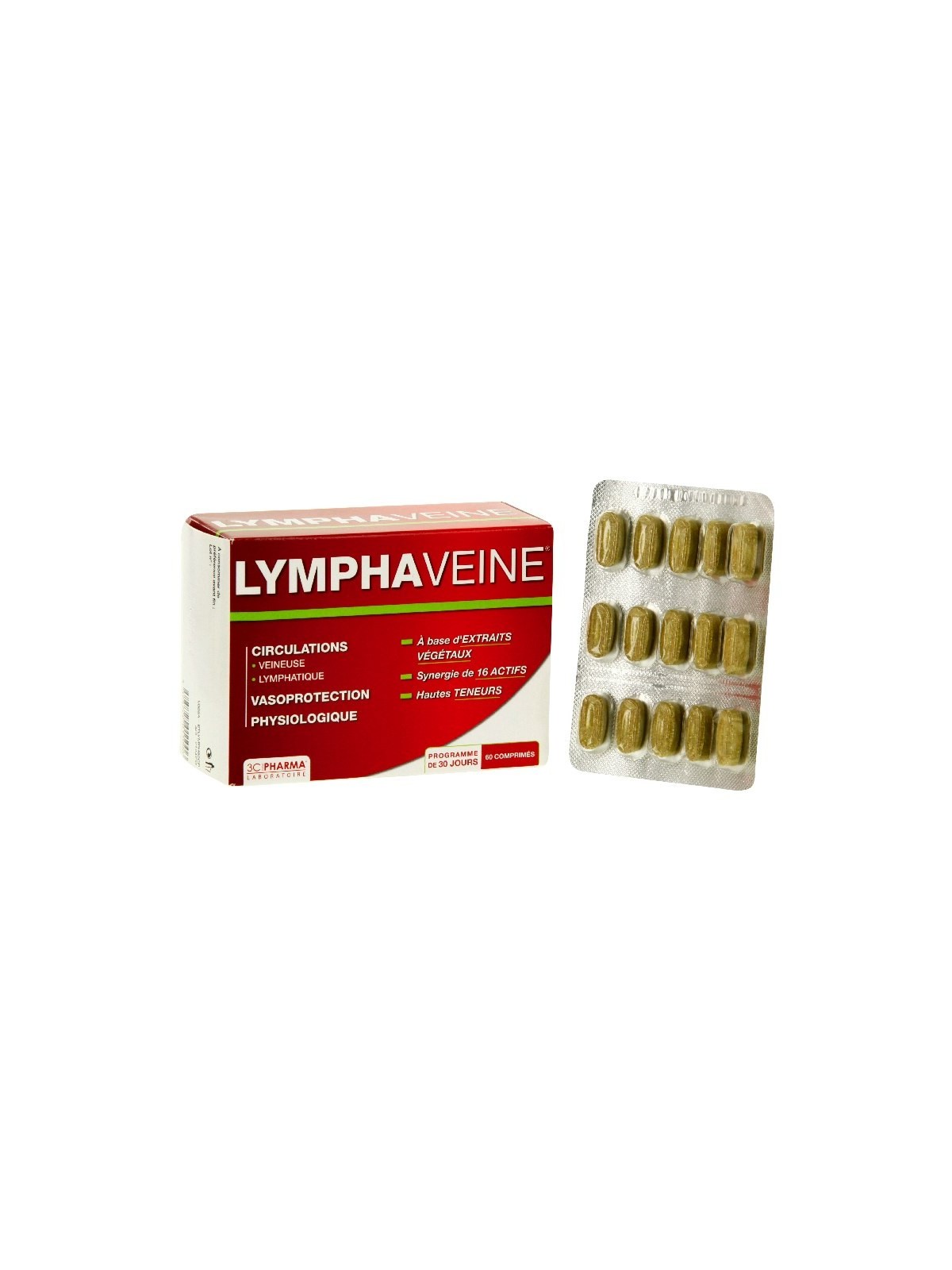 3 chênes lymphaveine 60 comprimés | Nom de la Pharmacie en variable