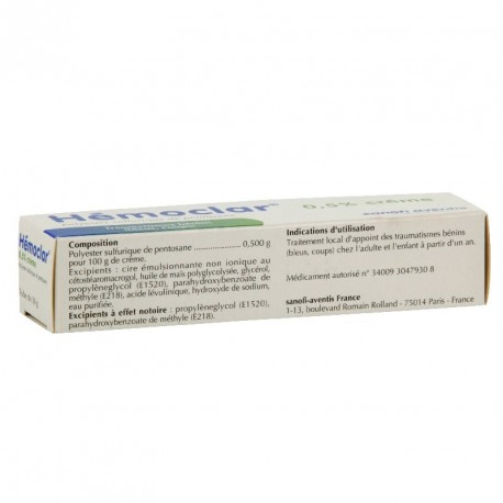 Hemoclar 0,5% crème 30g | Nom de la Pharmacie en variable