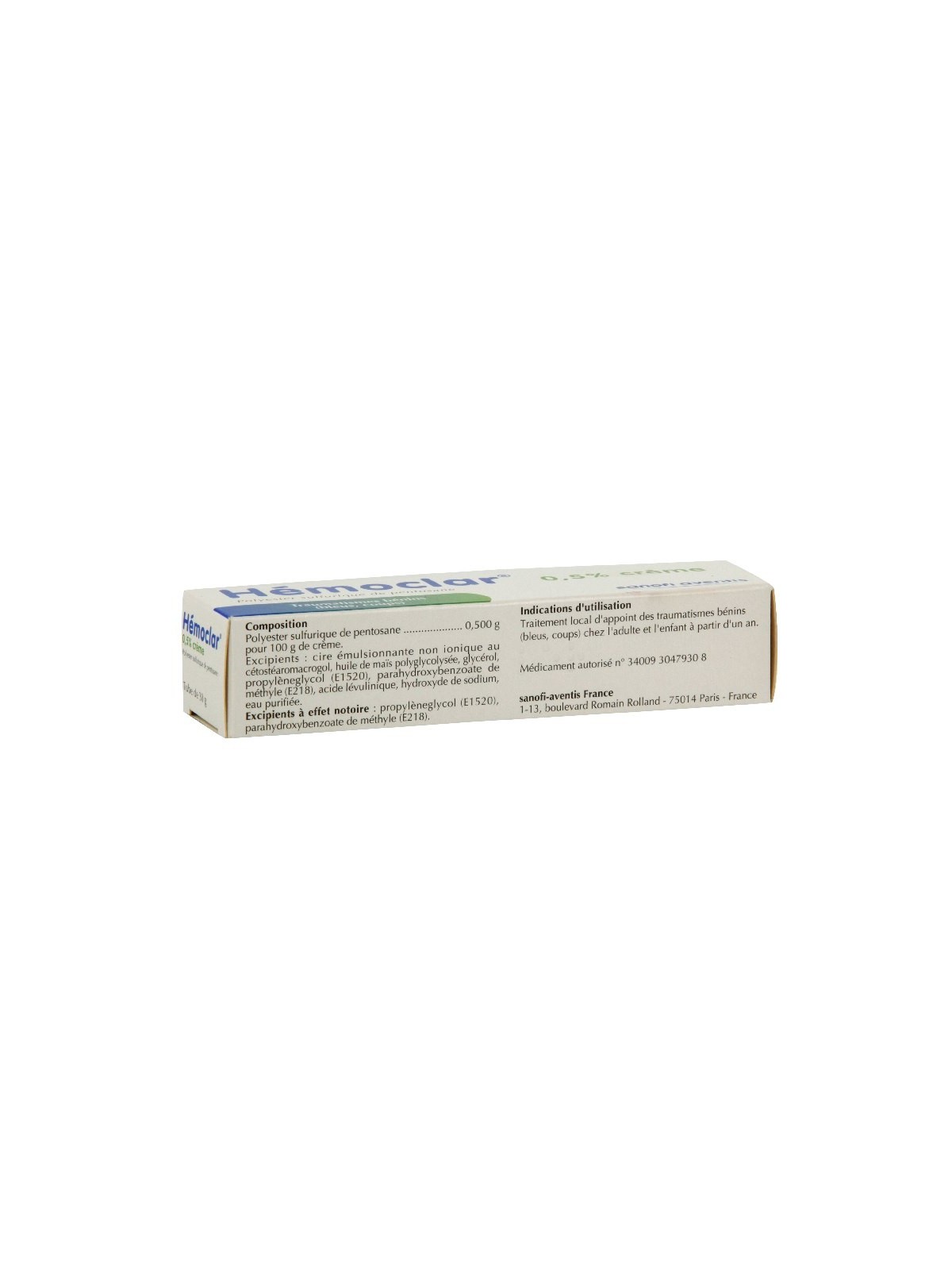 Hemoclar 0,5% crème 30g | Nom de la Pharmacie en variable