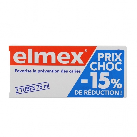 Elmex dentifrice protection caries duo 75ml | Nom de la Pharmacie...