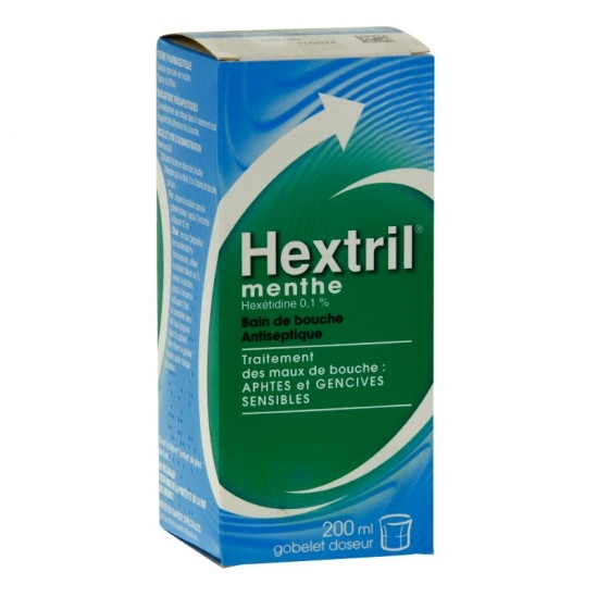 Hextril menthe 0.1% 200 ml | Nom de la Pharmacie en variable