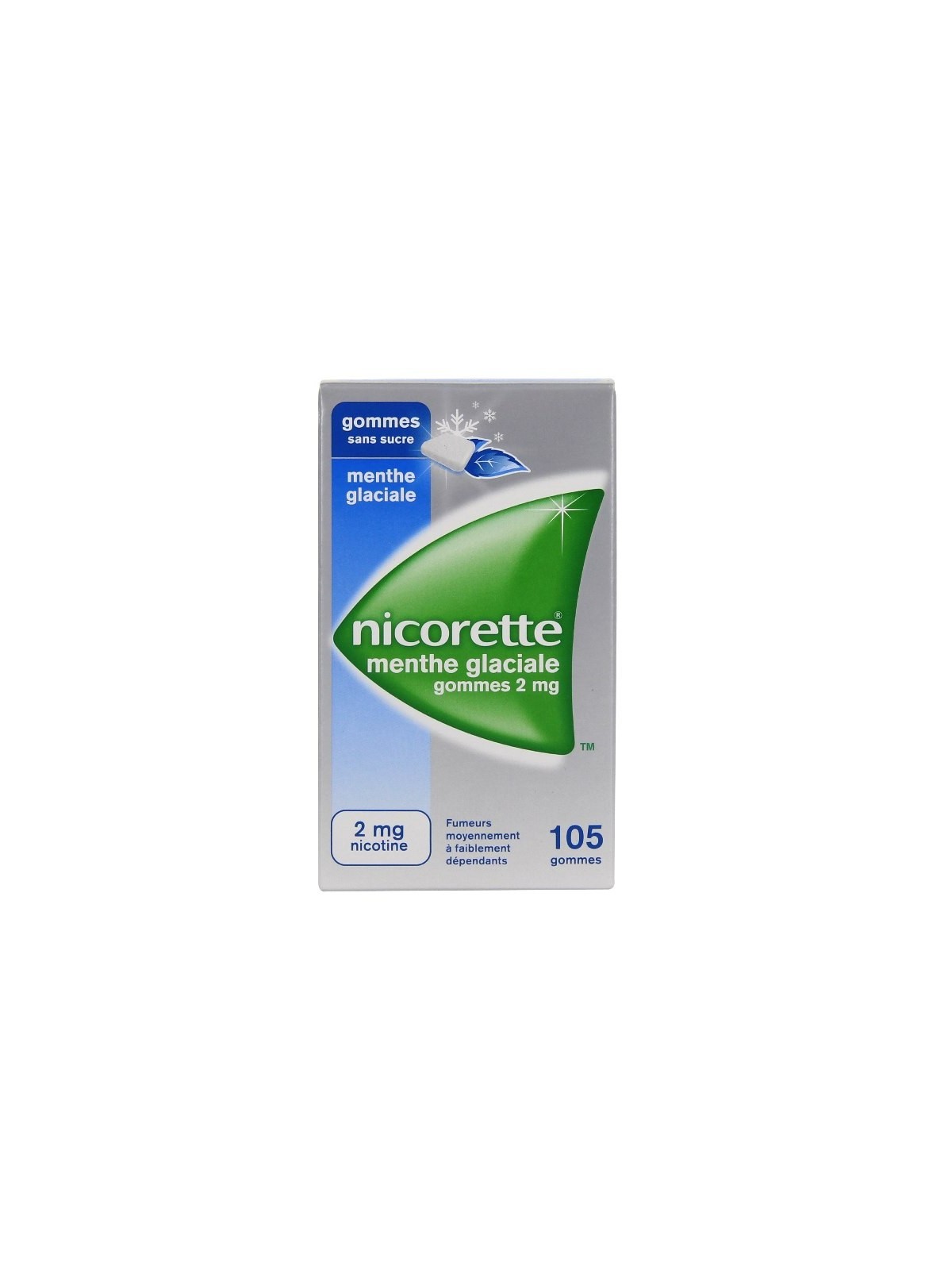Nicorette Menthe Glaciale 2Mg Sans Sucre 105 Gommes  à Mâcher |...