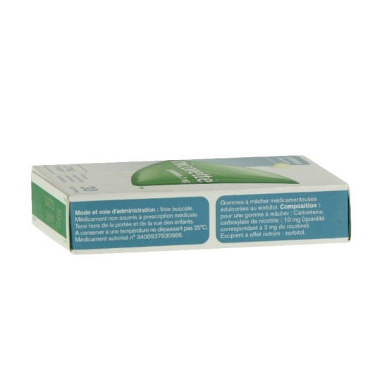 Nicorette 2Mg Sans Sucre 30 Gommes à Mâcher | Nom de la Pharmacie...
