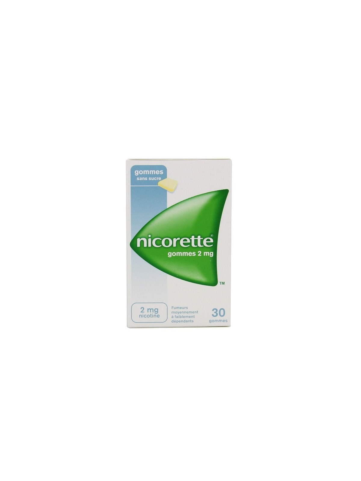 Nicorette 2Mg Sans Sucre 30 Gommes à Mâcher | Nom de la Pharmacie...