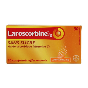 Laroscorbine 1g sans sucre 30 comprimés effervescents | Nom de la...