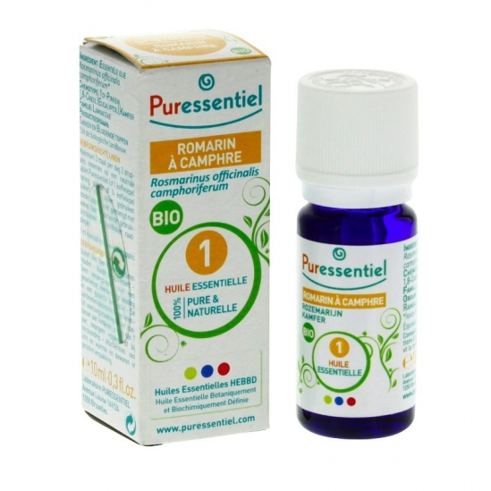 Puressentiel romarin à camphre bio 10ml | Nom de la Pharmacie en...