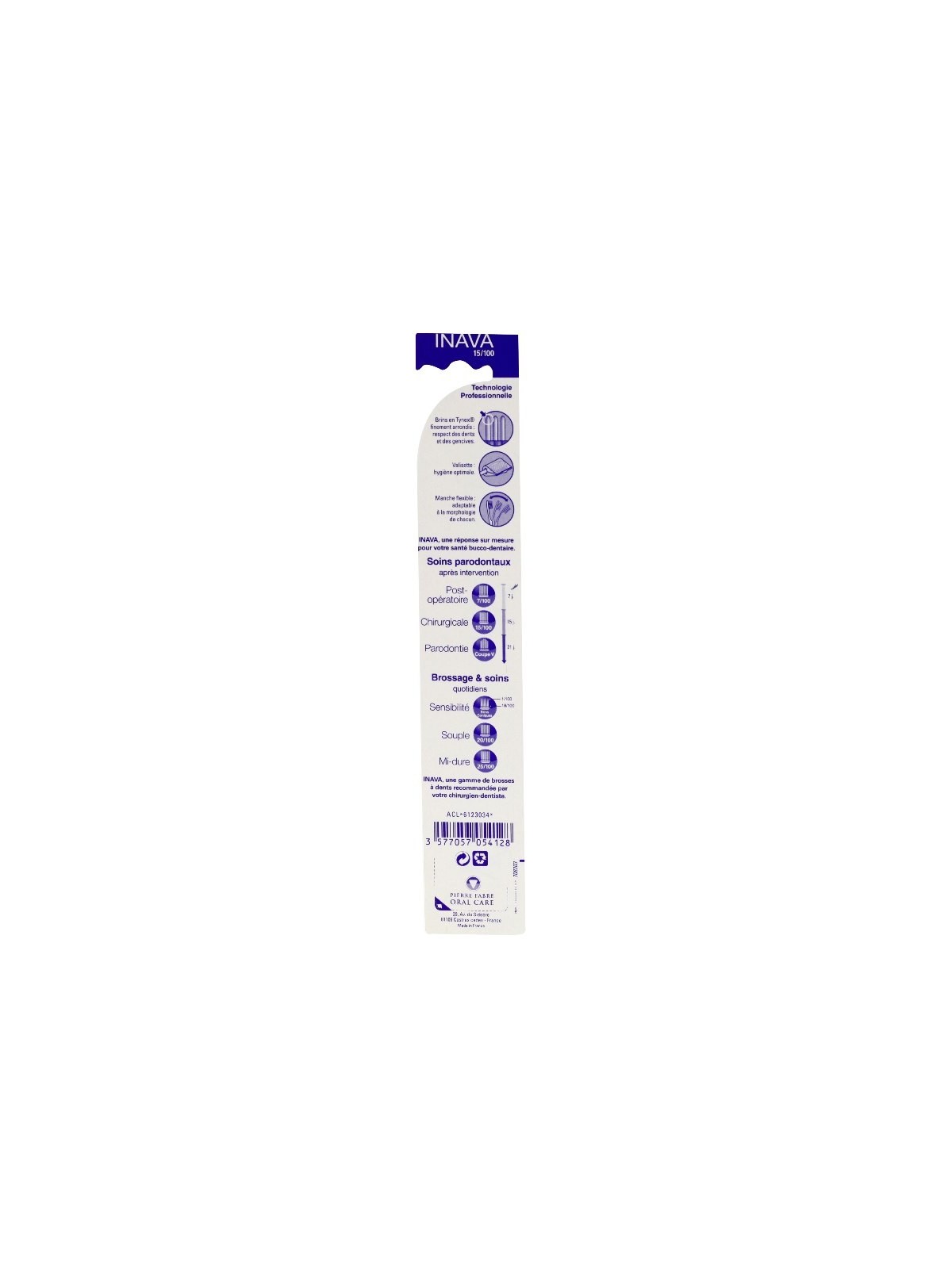 Inava brosse à dents chirurgicale 15/100 | Nom de la Pharmacie en...