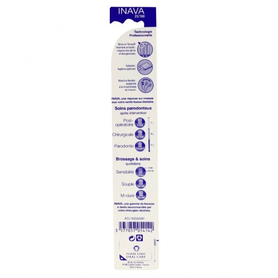 Inava brosse à dents 25/100 brins mi-durs | Nom de la Pharmacie en...