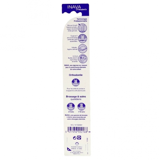 Inava brosse à dents orthodontie | Nom de la Pharmacie en variable