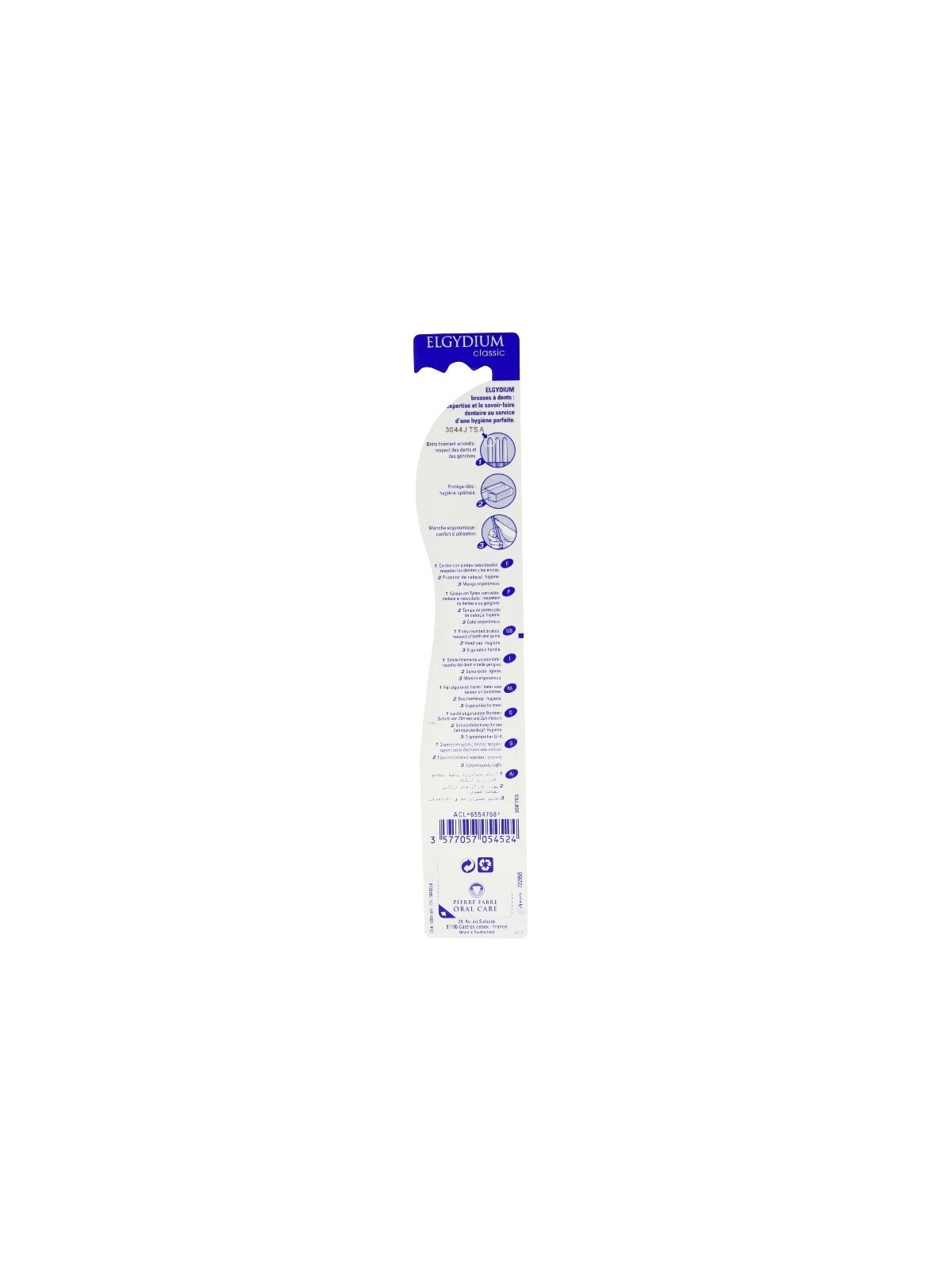 Elgydium brosse à dents classic dure | Nom de la Pharmacie en variable