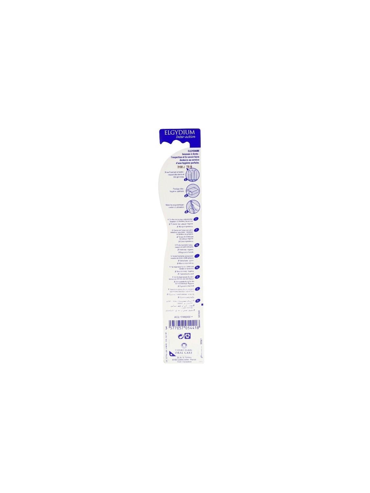 Elgydium brosse à dents inter-active medium | Nom de la Pharmacie...