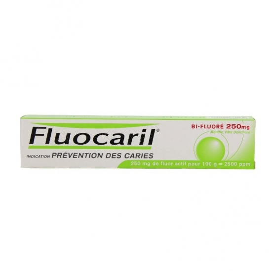 Fluocaril Bifluore 250mg Menthe pâte dentifrice 93,75g | Nom de la...