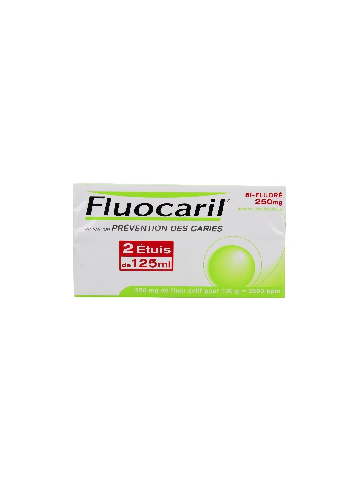 Fluocaril Bifluore 250mg Menthe pâte Dentifrice 2 Tubes de 125ml |...