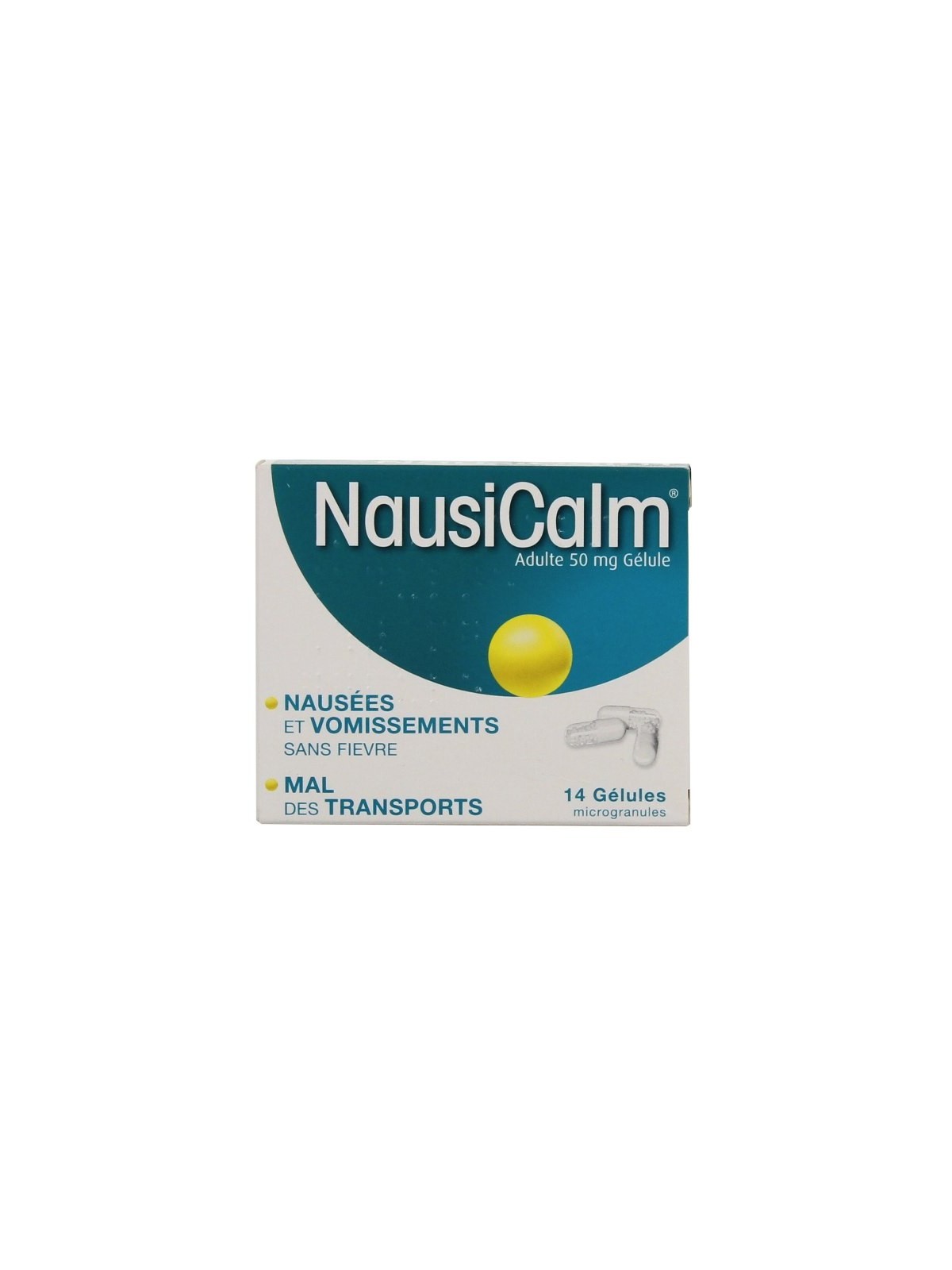 Nausicalm adultes 50mg 14 gélules | Nom de la Pharmacie en variable