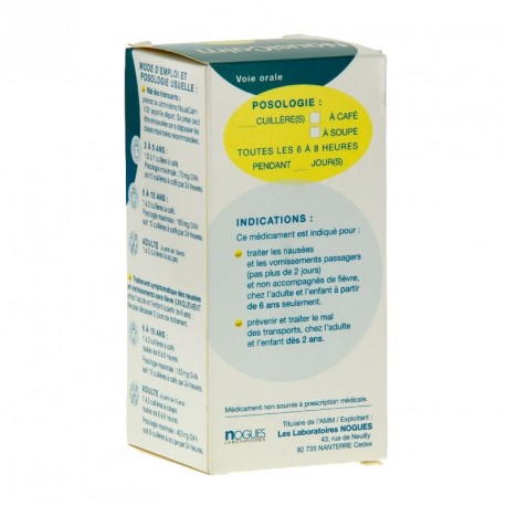 Nausicalm sirop de 150ml | Nom de la Pharmacie en variable