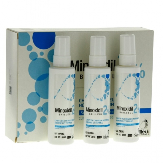 Minoxidill bailleul 2% solution pour application cutanée 3x60ml