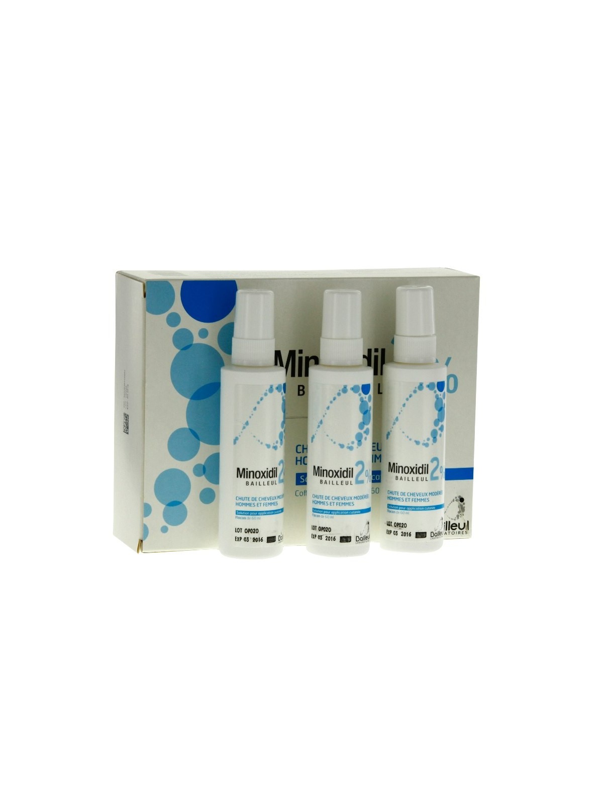 Minoxidill bailleul 2% solution pour application cutanée 3x60ml