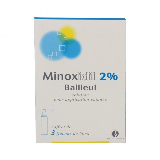 Minoxidill bailleul 2% solution pour application cutanée 3x60ml