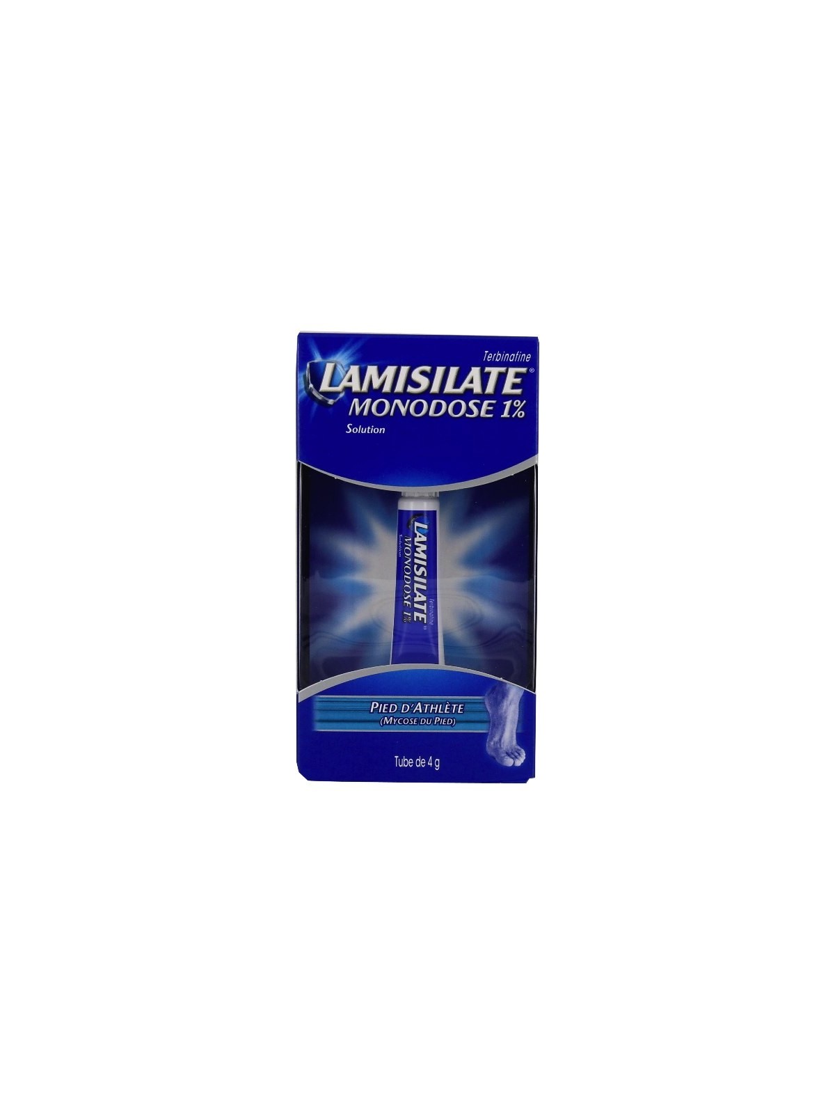 Lamisilate monodose 1% solution pour application cutanée tube 4g |...