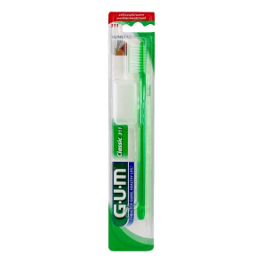 GUM Brosse à Dents Classic Souple 3 Rangs n°311