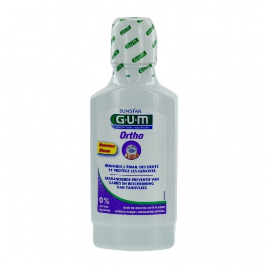 Gum ortho bain de bouche anti-plaque 300ml | Nom de la Pharmacie...