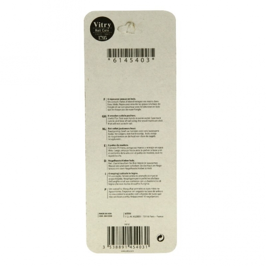 Vitry Repousse-Peaux x6  | Nom de la Pharmacie en variable