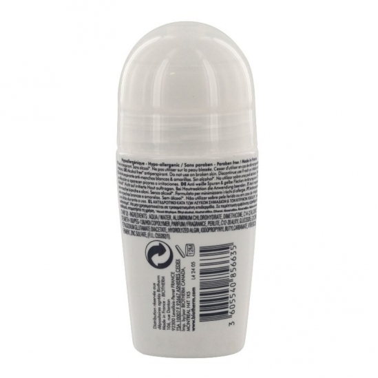 Biotherm déo pure invisible roll-on anti-transpirant 48h 75ml 
