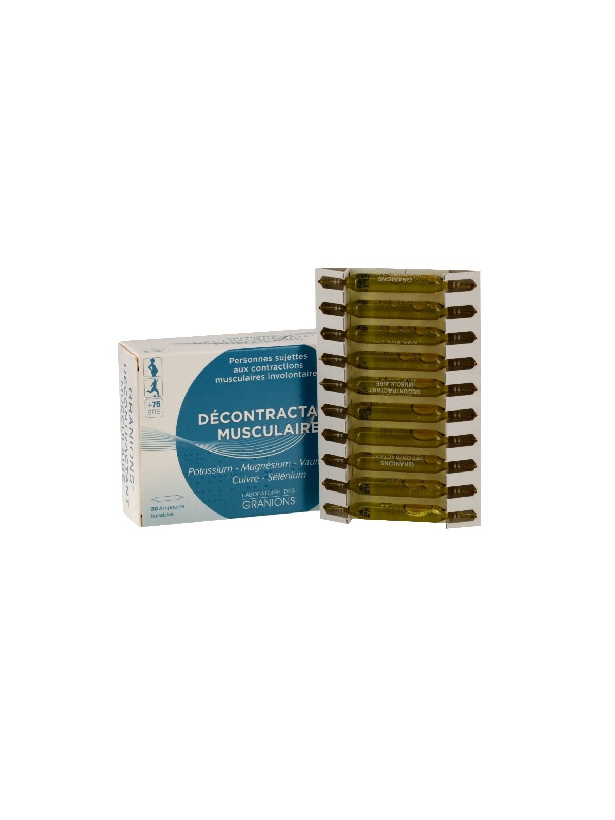 Granion décontractant musculaire 30 ampoules buvables de 2ml