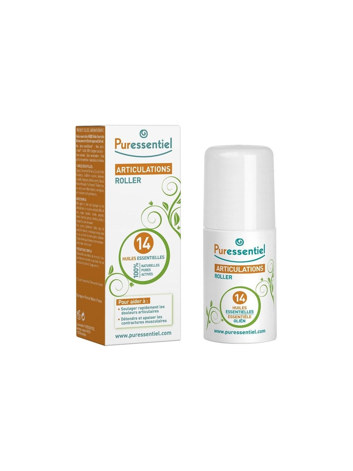 Puressentiel Roller Articulations aux 14 Huiles Essentielles 75 ml