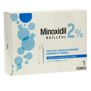 Minoxidill bailleul 2% solution pour application cutanée 3x60ml