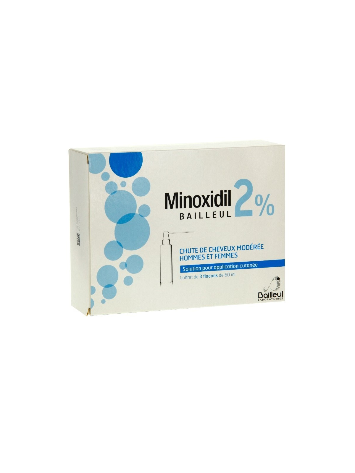 Minoxidill bailleul 2% solution pour application cutanée 3x60ml