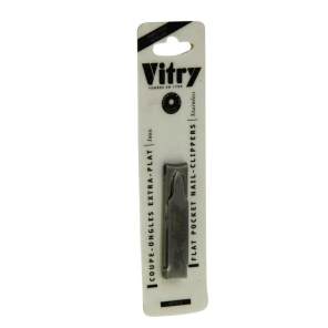 Vitry coupe ongles Extra plat inox 57B | Nom de la Pharmacie en...