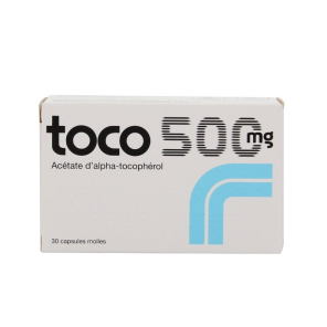Toco 500mg 30 Capsules Molles | Nom de la Pharmacie en variable