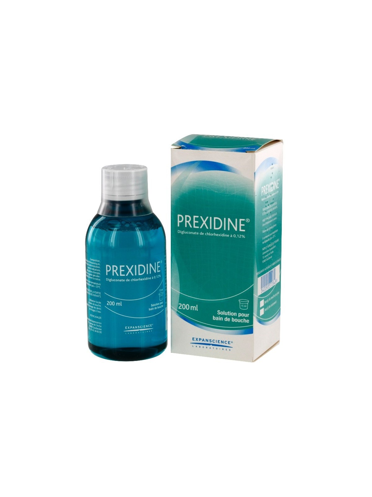 Prexidine 0,12% solution pour bain de bouche 200ml | Nom de la...