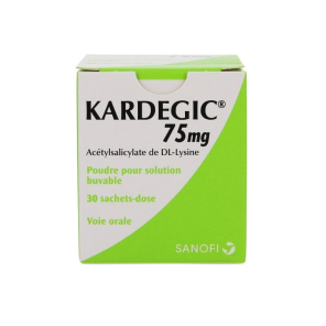 Kardegic 75mg poudre pour solution buvable 30 sachets doses de...