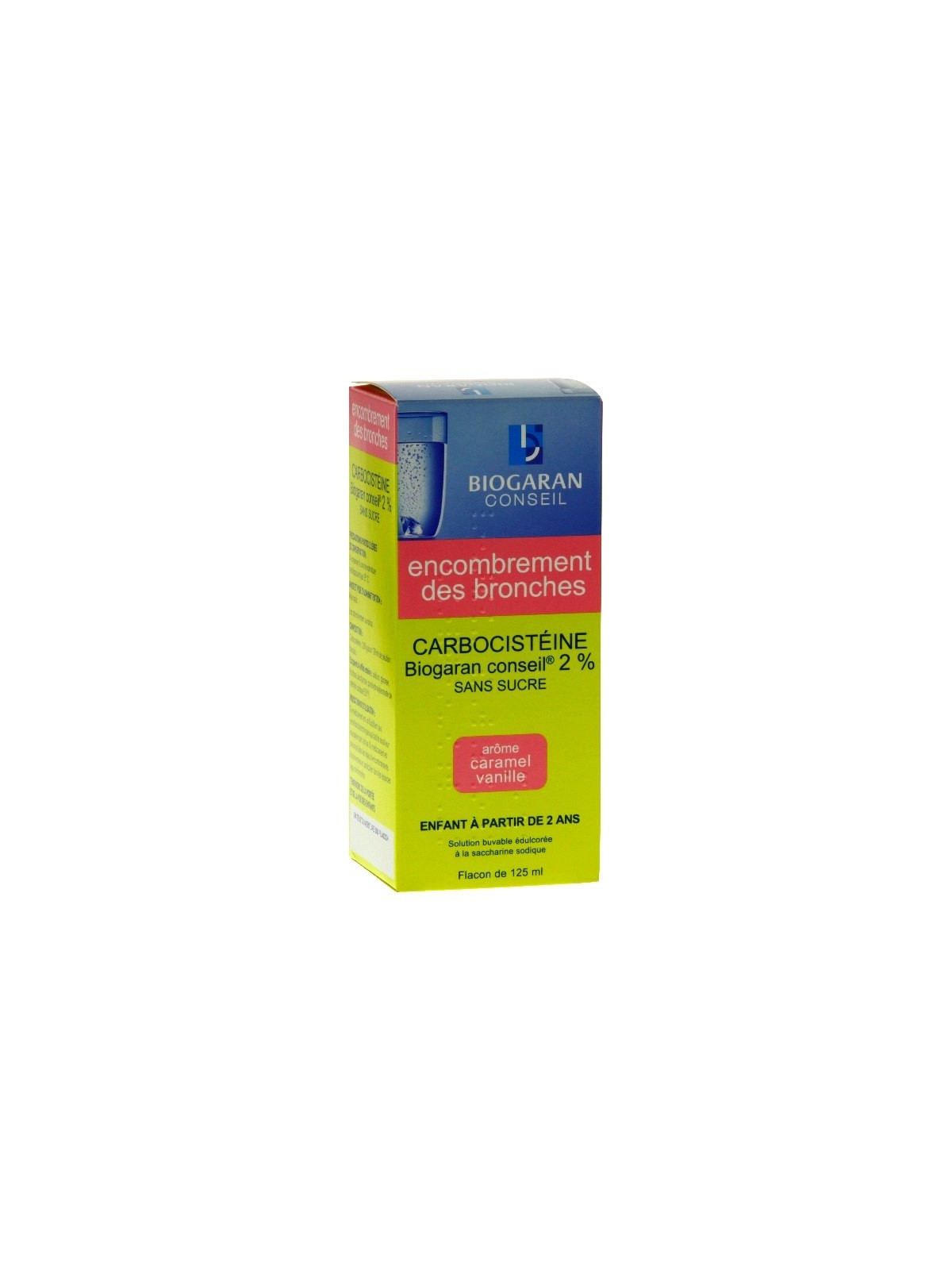 Biogaran Conseil Carbocisteine 2% sans sucre 125 ml
