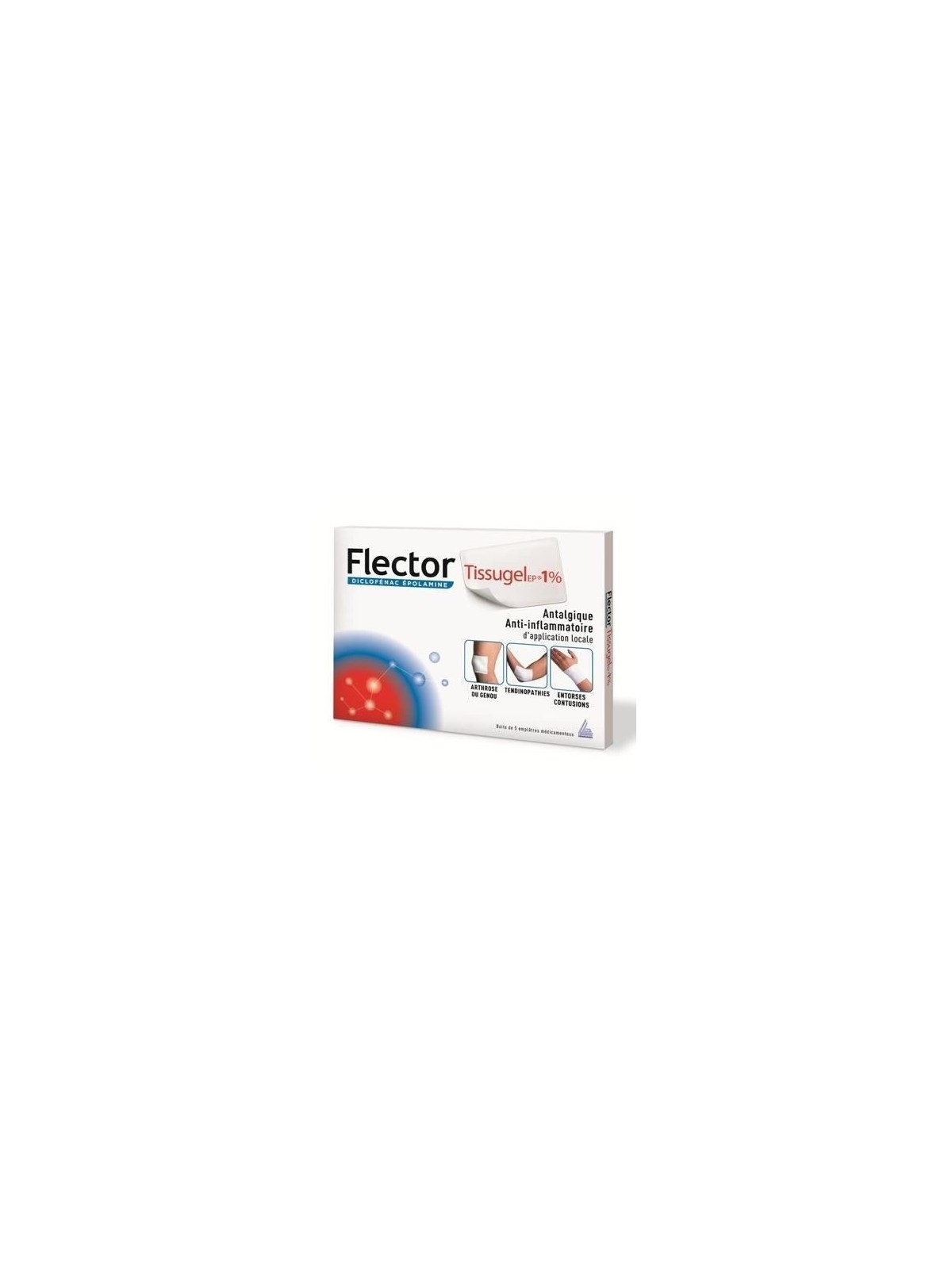 Flectortissugelep 1 % Emplâtre Médicamenteux 5 enveloppes
