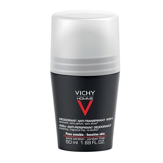 Vichy Homme Déodorant Bille Peaux Sensibles 50ml